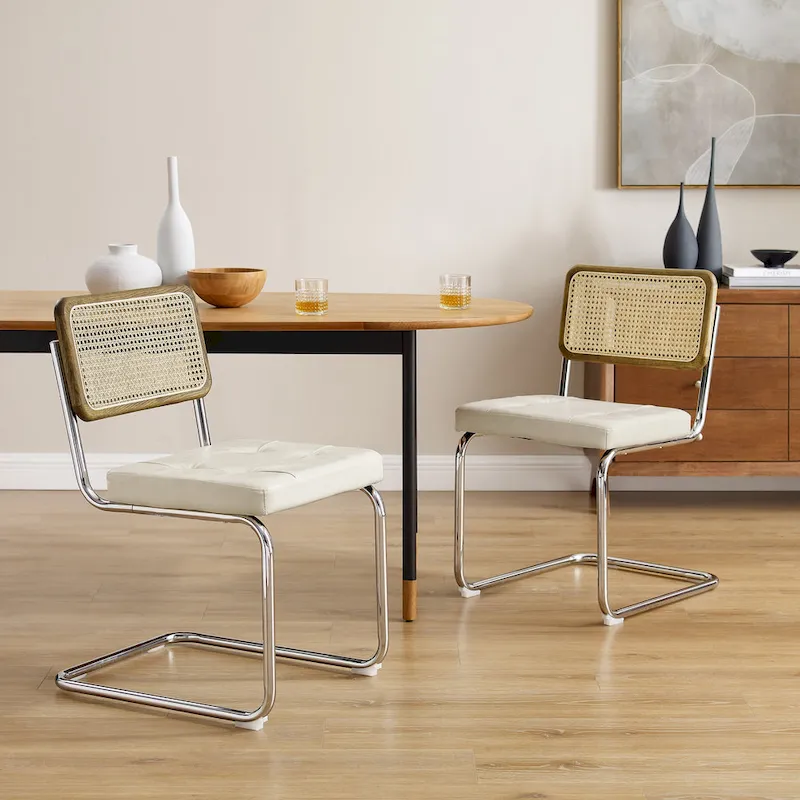 Art Leon Modern Upholstered Dining Chairs (Set of 2)