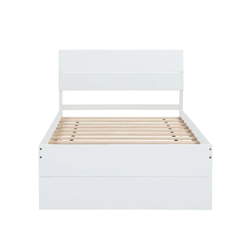 Modern Twin Bed Frame With Trundle
