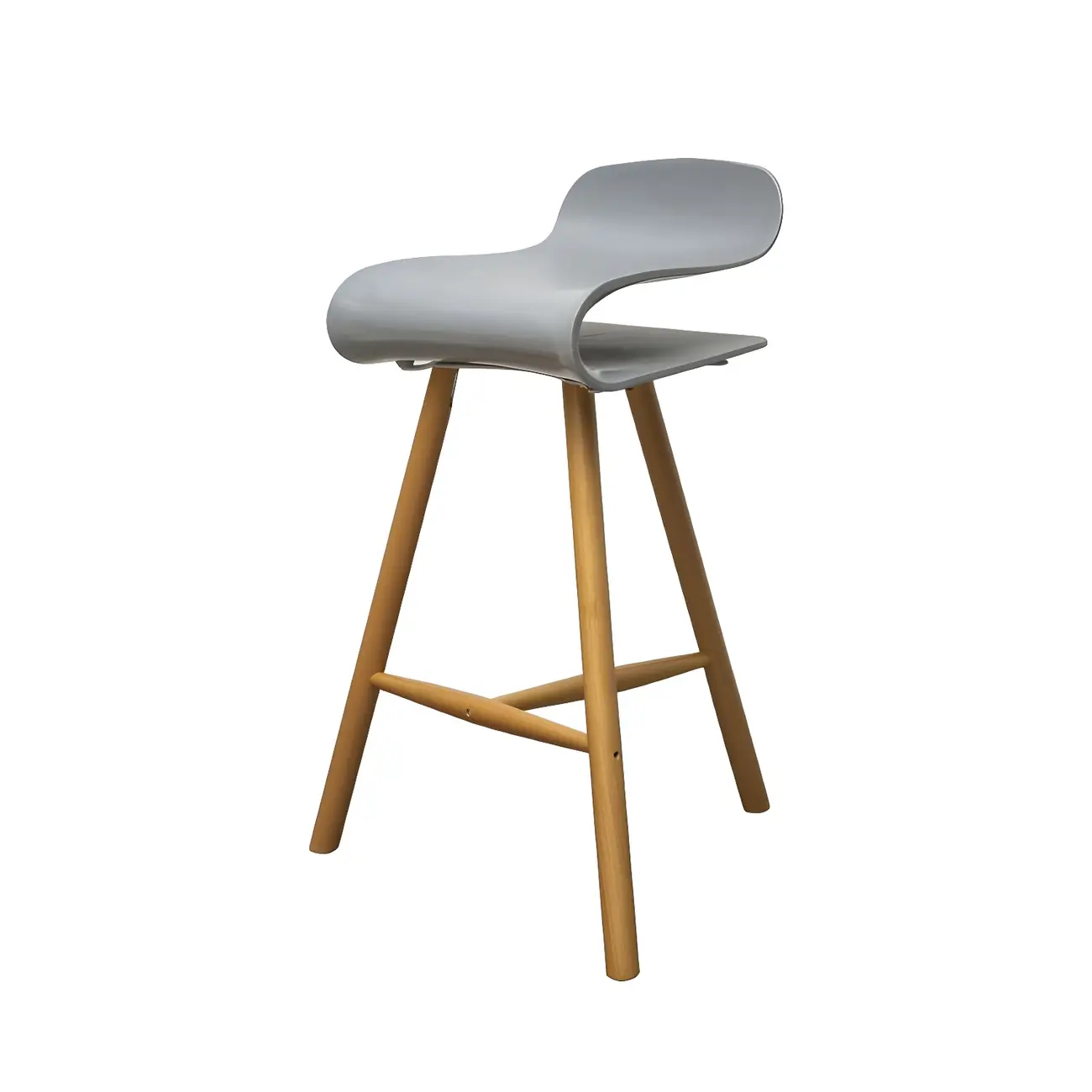 Acrylic Sleek Durable Backless Counter Height Bar Stool