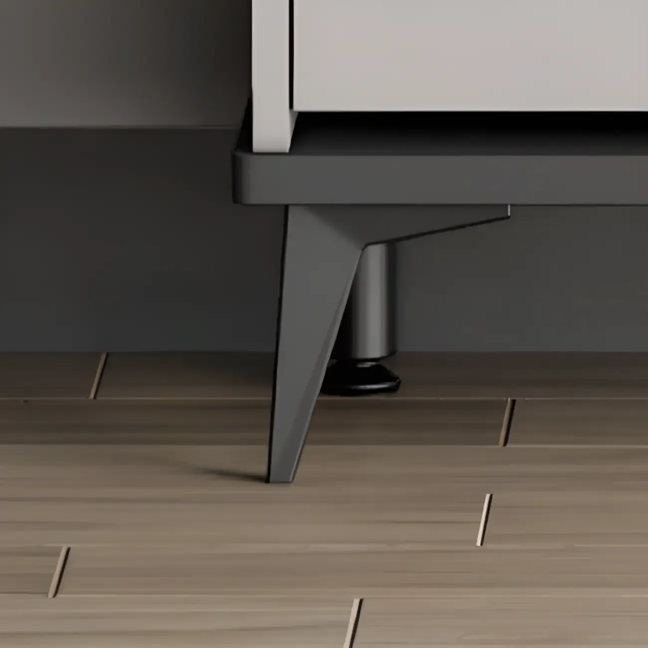 Modern Wood Shoe Cabinet with Adjustable Shelves