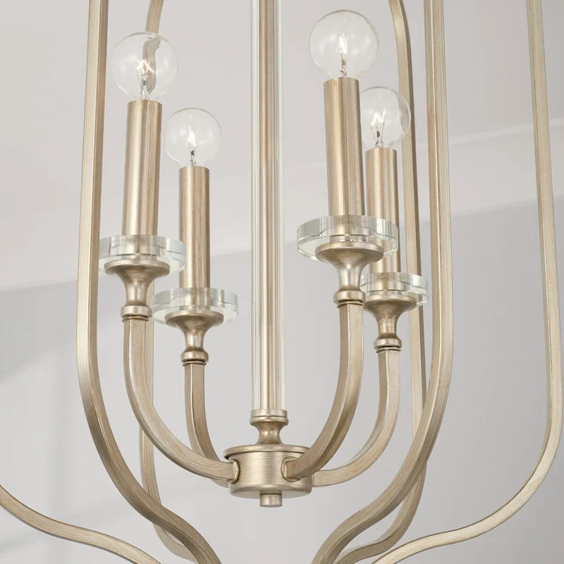 Breigh 4-light Brushed Champagne Foyer Pendant