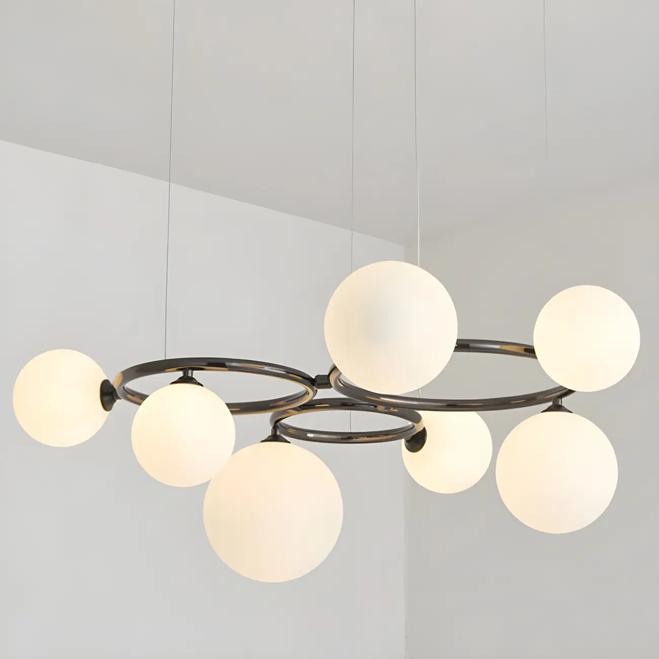 Artistic Modern Globe Glass Island Pendant Lights for Kitchen