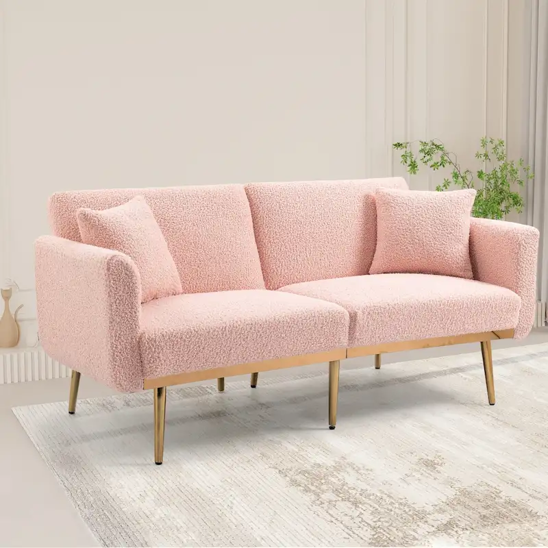 Linen Modular Sofa Section Armless Accent Chair