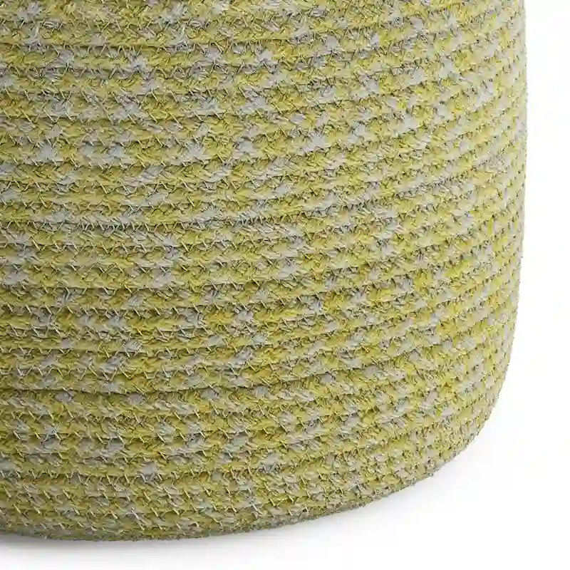 WYNDENHALL Brodie Round Braided Pouf