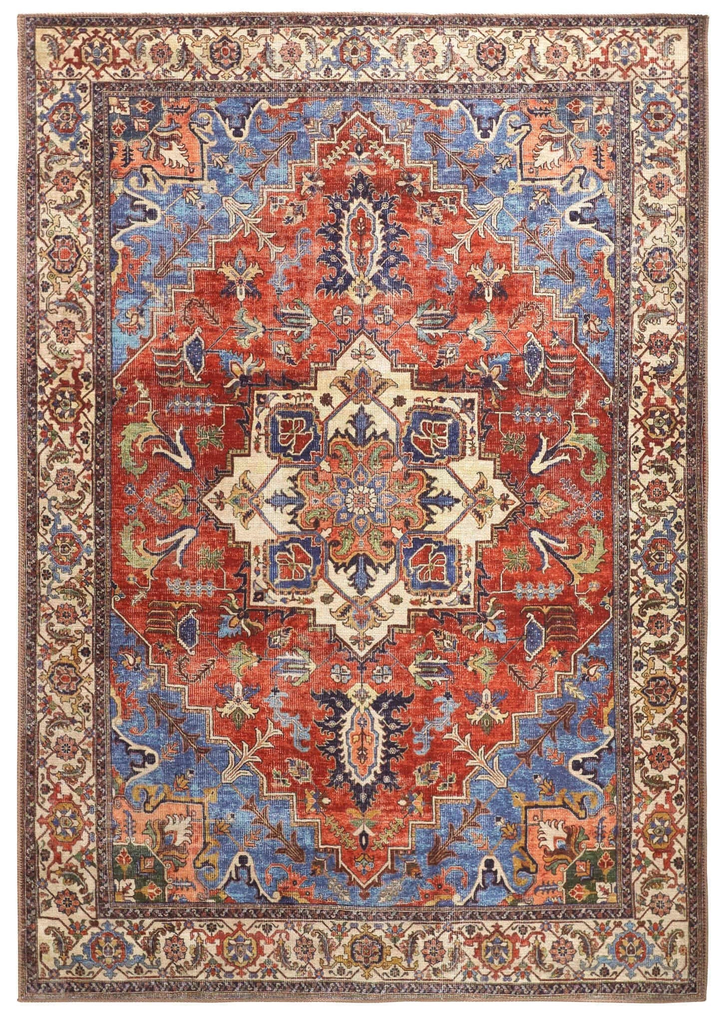 Percy Blue Rust Rug