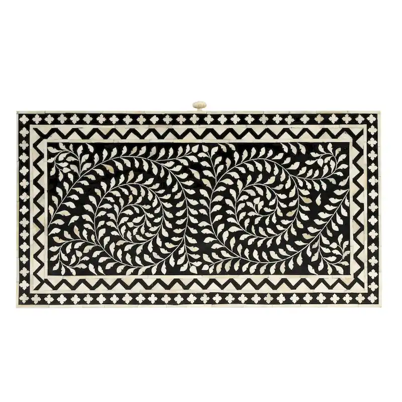 Butler Perilla Black and White Bone Inlay Writing Desk