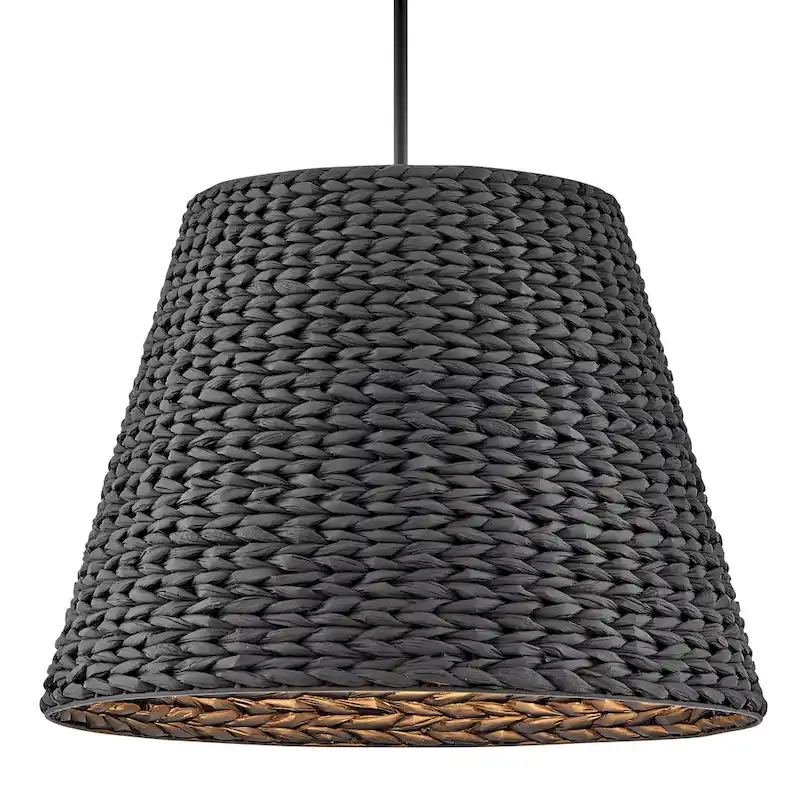 Hinkley Lighting 43224 Seabrook 24  Wide Pendant with Woven Seagrass