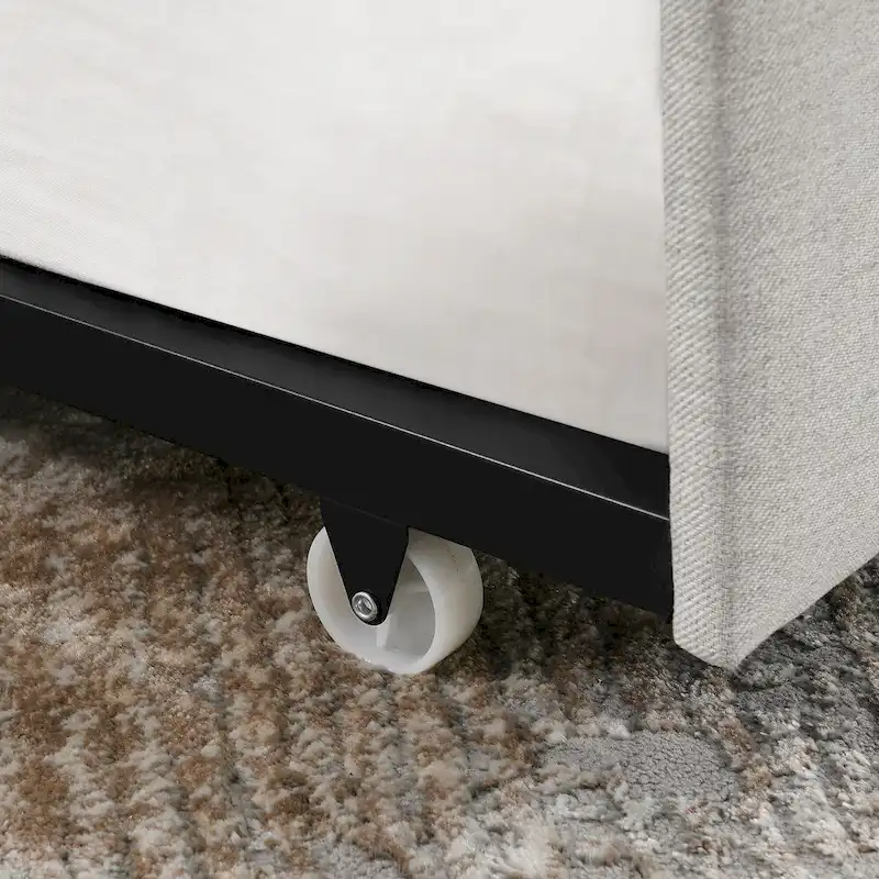 Upholstered Tufted Sofa Bed with Trundle