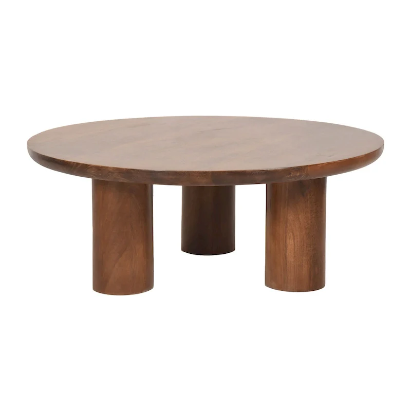 Sagebrook Home Mango Wood Elegant Pair of Boho Coffee Tables for Modern Homes
