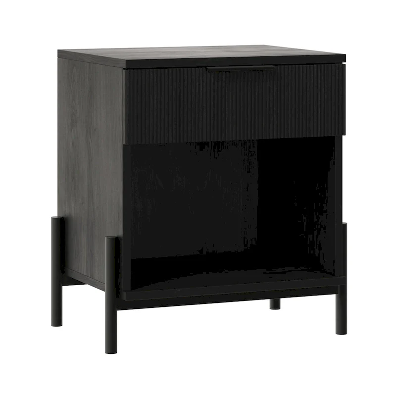 Middlebrook Designs Modern Fluted-Drawer Nightstand