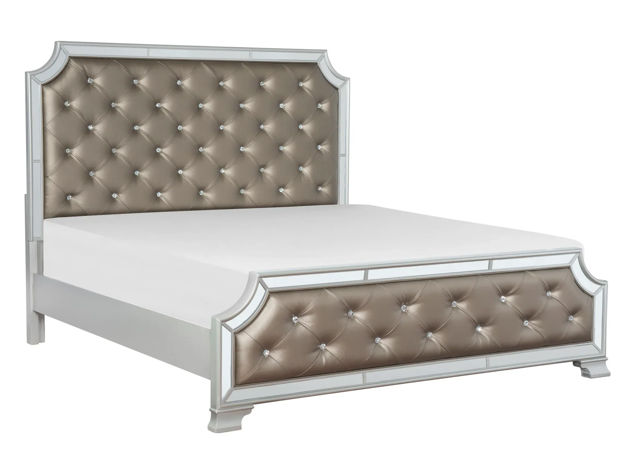 Avon Crystal Tufted Bedroom Collection