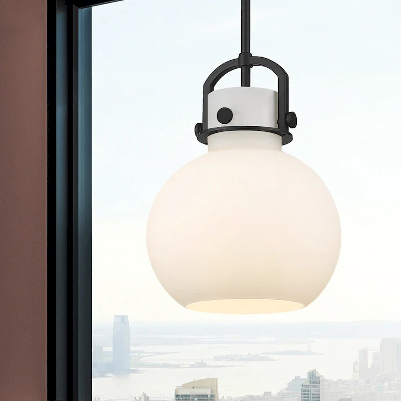 Innovations Lighting Newton Sphere - 1 Light 10  Stem Hung Pendant