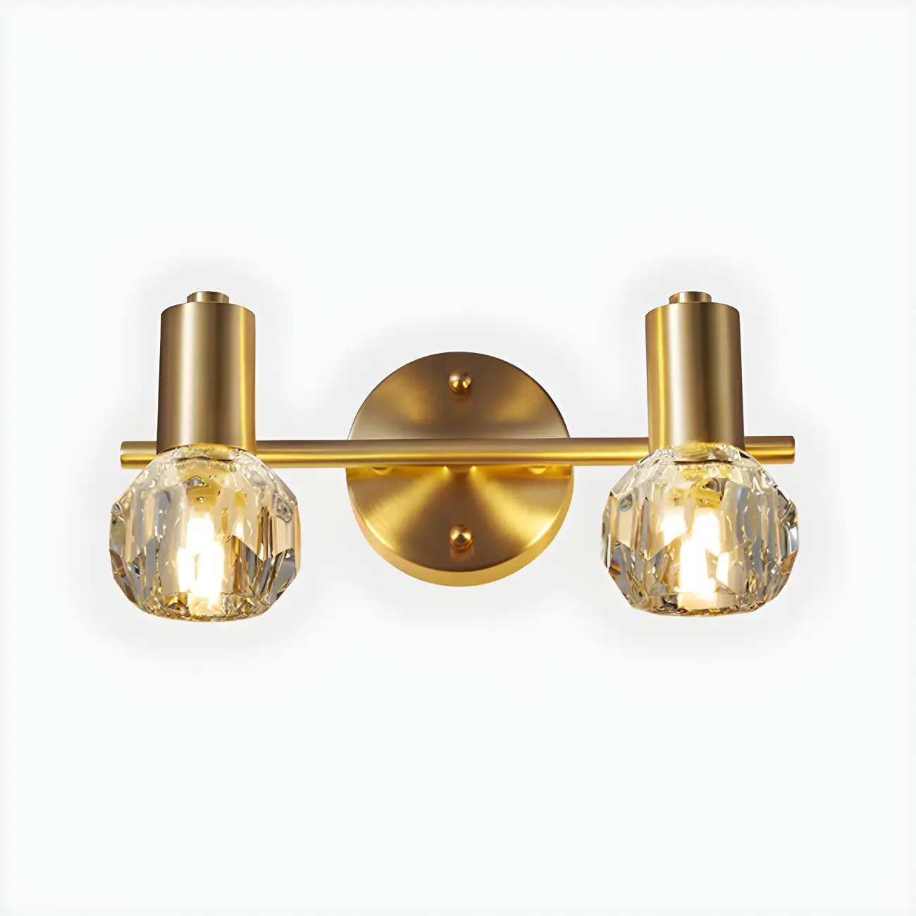 Durable Copper Globe Vanity Lights with Wall Mount for Bathroom