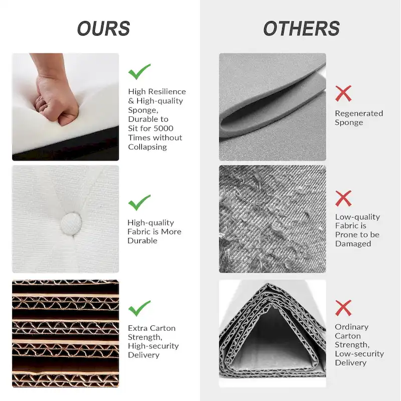 Geltrude Traditional Upholstered Accent Chair with Button Tufted Back Set of 2 by HULALA HOME