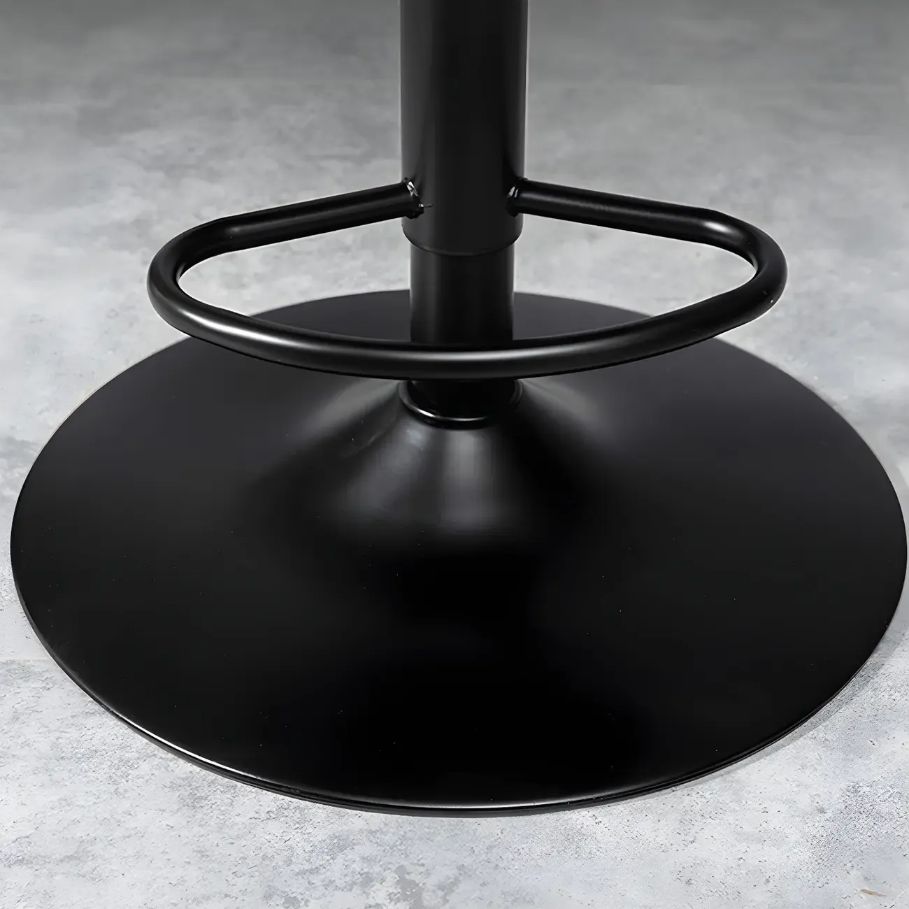 Modern Adjustable Leather Swivel Bar Stools with Backs