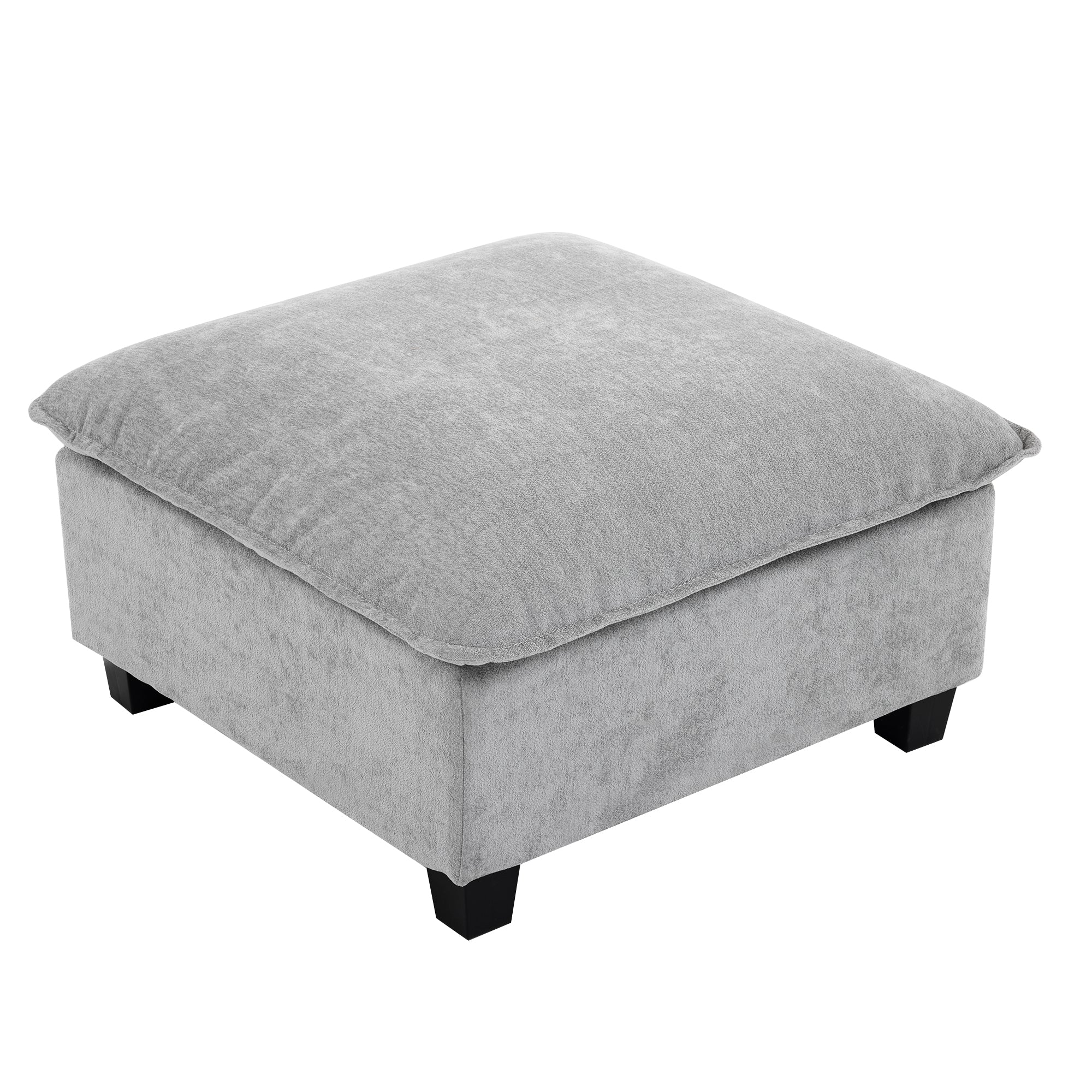 Walker Edison | Cloud Chenille Modular Sectional Sofa with Coffee Table