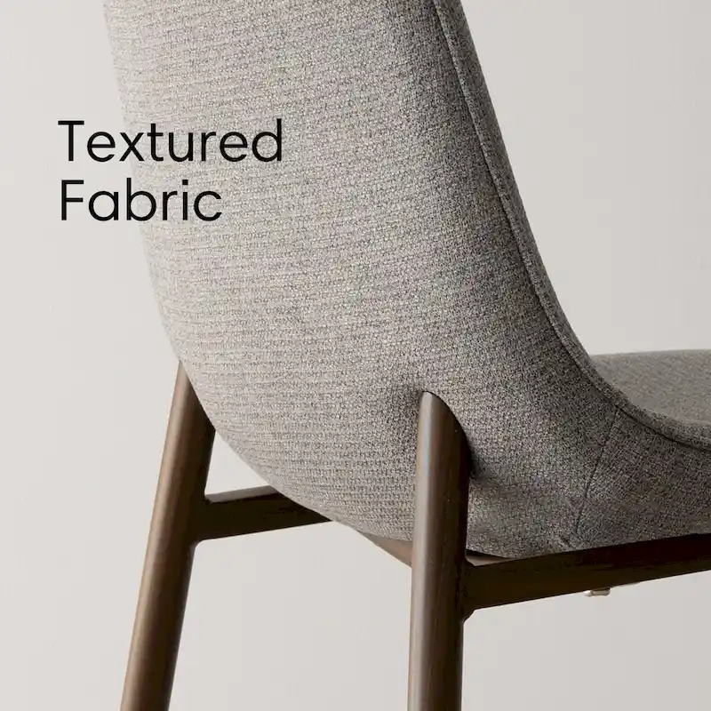 Modern Solid Back Side Dining Chair(Set of 4)