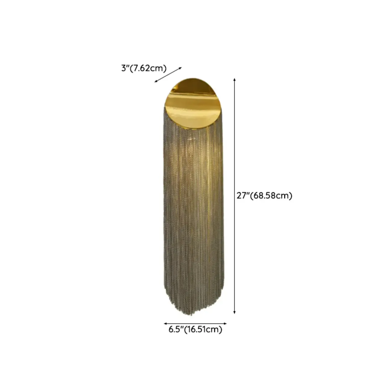 Luxury Metal Wall Light with Ambient Aluminium Shade