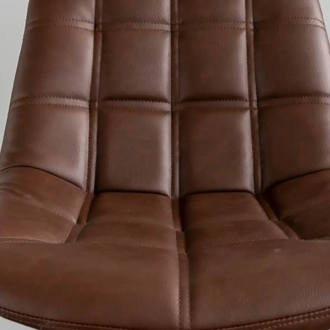 Glam Faux Leather Swivel Adjustable Bar Stools