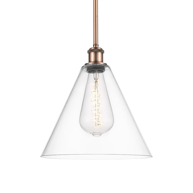Innovations Lighting 516-1S-13-12 Berkshire Pendant Berkshire 12  Wide