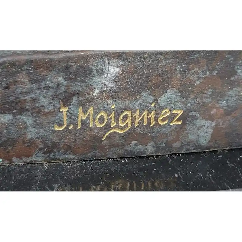 Hunting Dog Retriever W/ Imitative Rabbit In Mouth Bronze Statue Sculpture Figure 16 Inches X 16 Inches