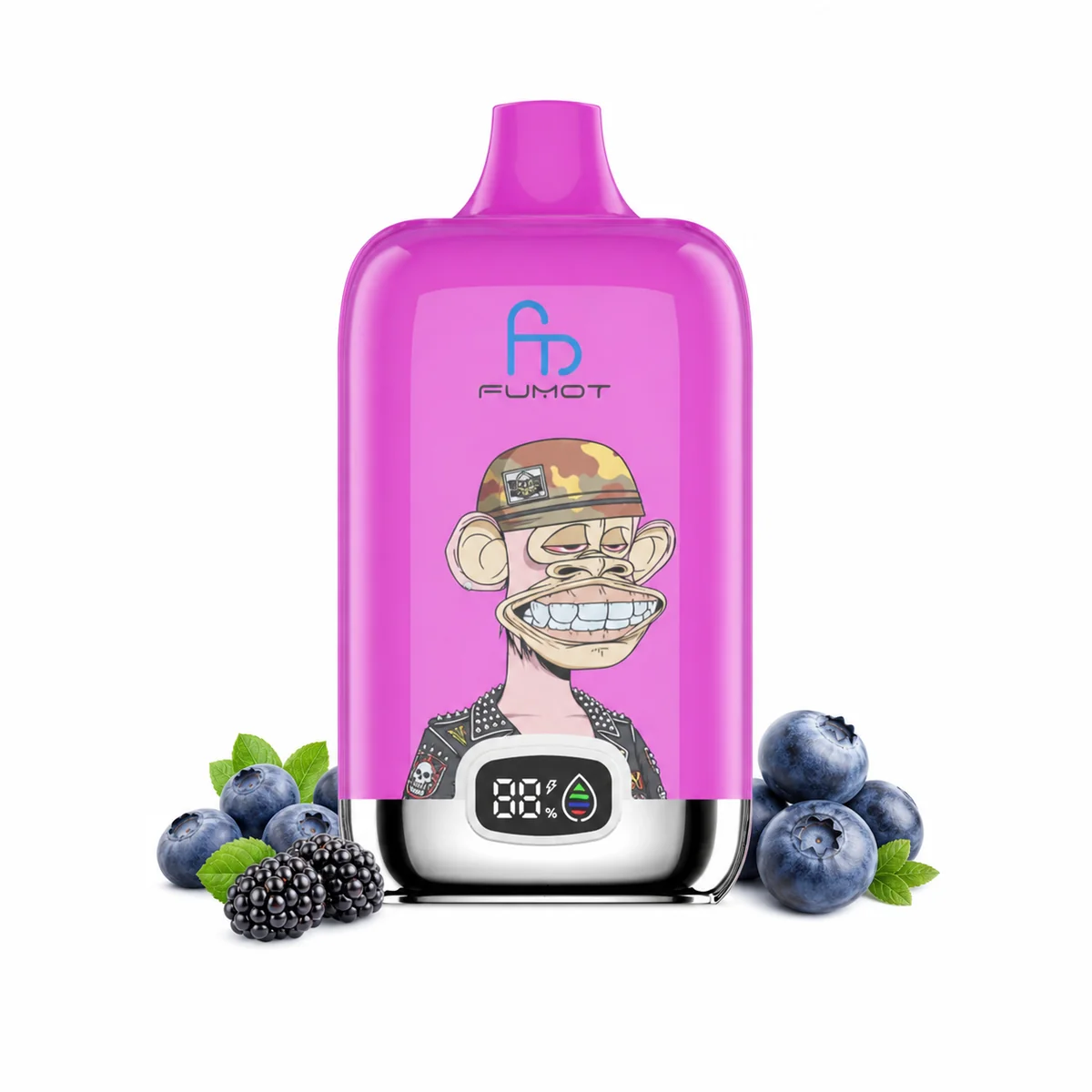 Fumot Digital Box 12000 Bluesour Raspberry – Einweg-Vape, Produktansicht
