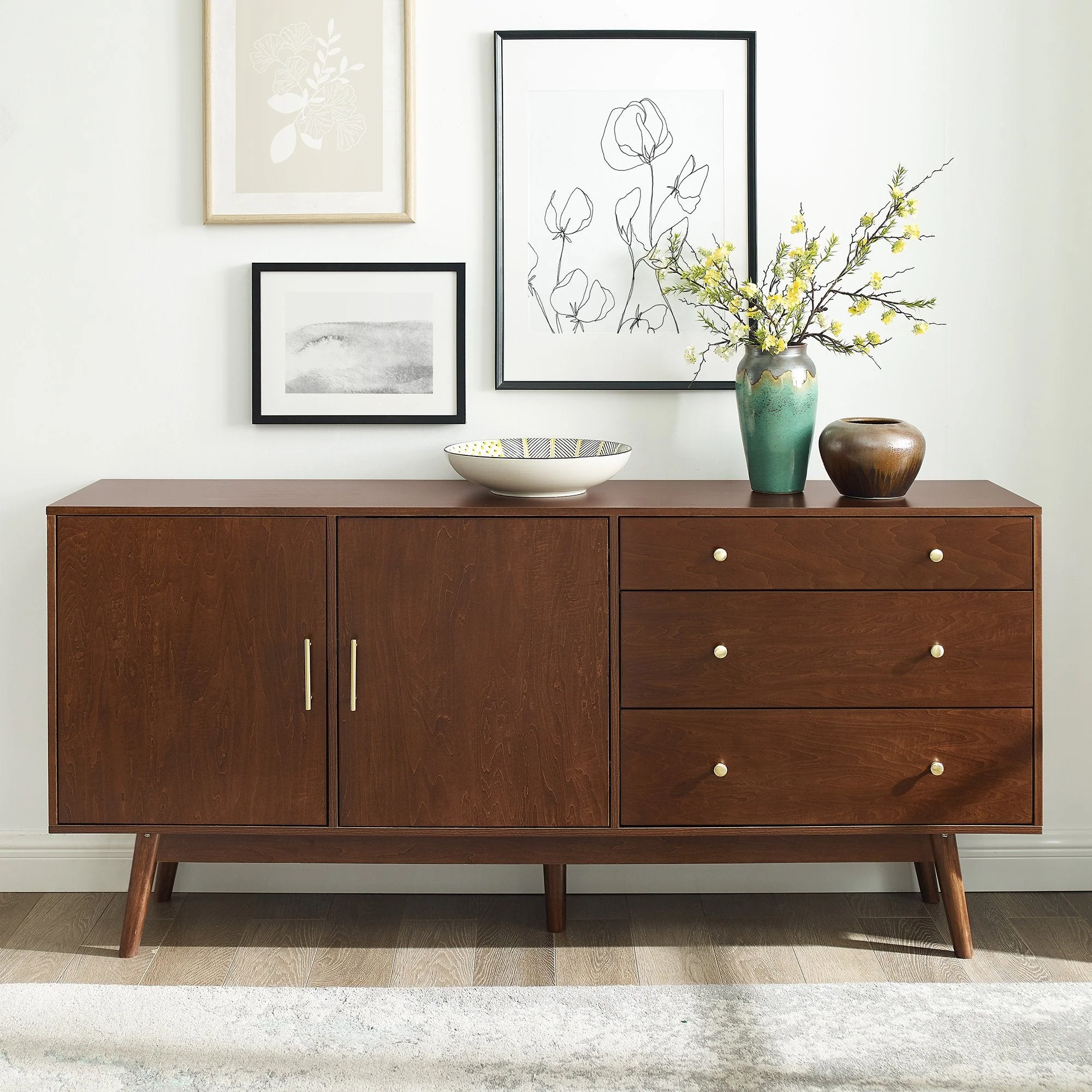 Mid-Century 70 Modern Console Buffet Sideboard