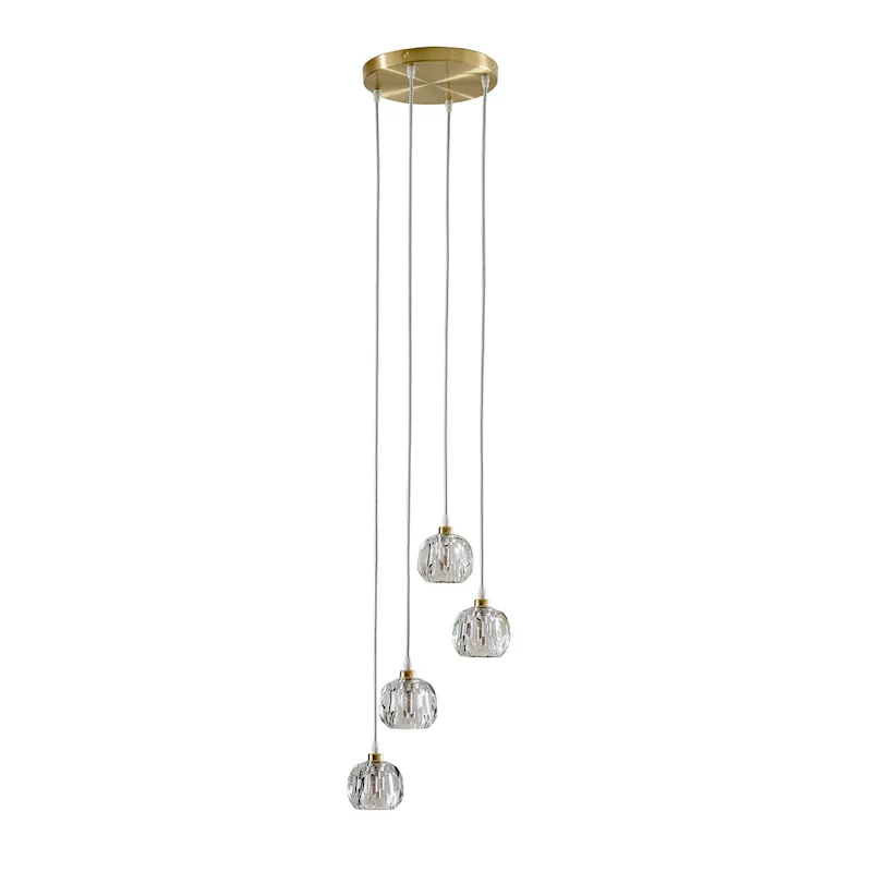 Galway Round Crystal LED Pendant / Chandelier by iNSPIRE Q Bold