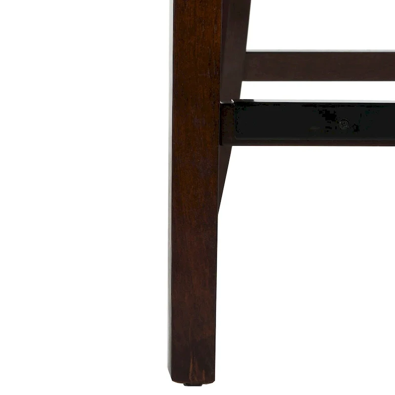 SAFAVIEH Dottie 26-inch Tufted Wing Back Counter Stool - Grey / Espresso (Set of 2) - 22.5 x 25 x 41 - 22.5 x 25 x 41