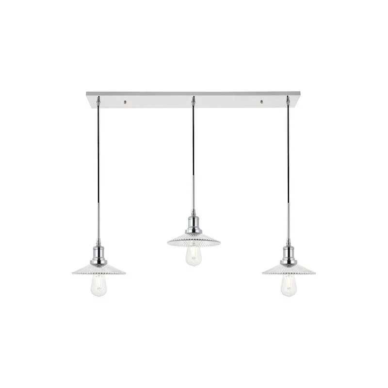 Waltz 3 light black Pendant