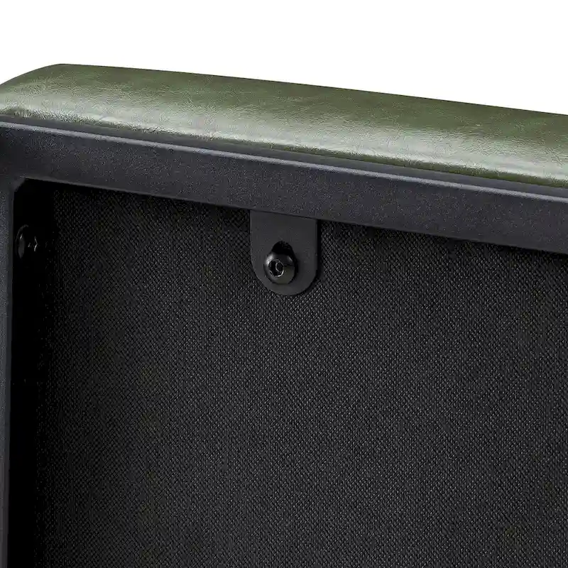 Glitzhome Modern PU Leather Tufted Accent Chair with Ottoman Set