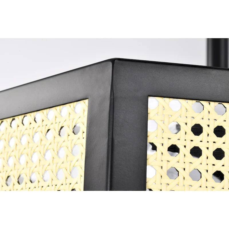 Neira 27 Inch Traditional Rattan Fandelier with Remote