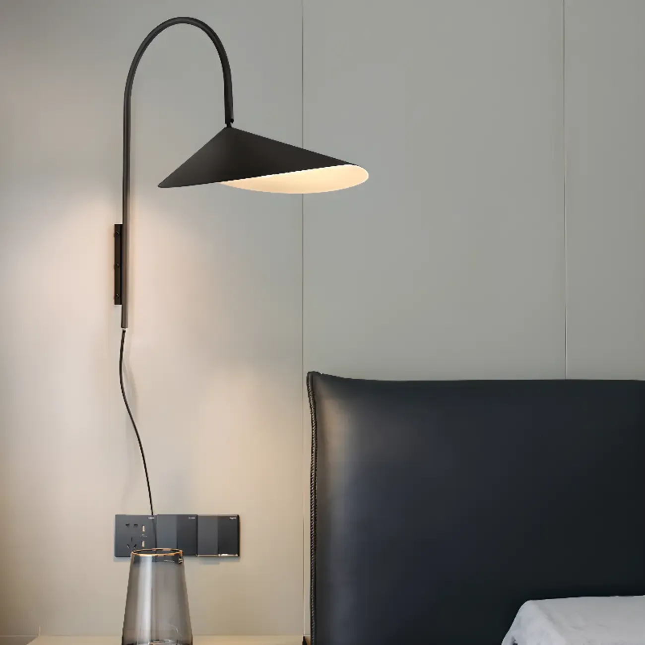 15 to 19 Inch Swing Arm Wall Light for Minimalist Bedroom