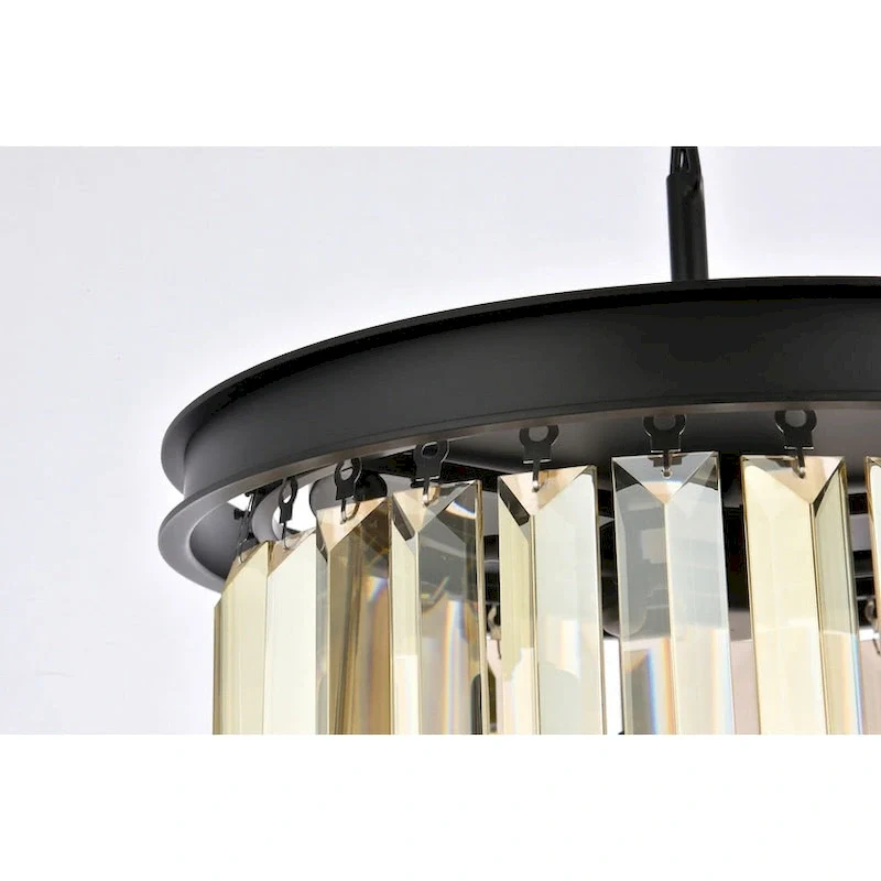 Royce Edge 3-Light Matte Black Pendant