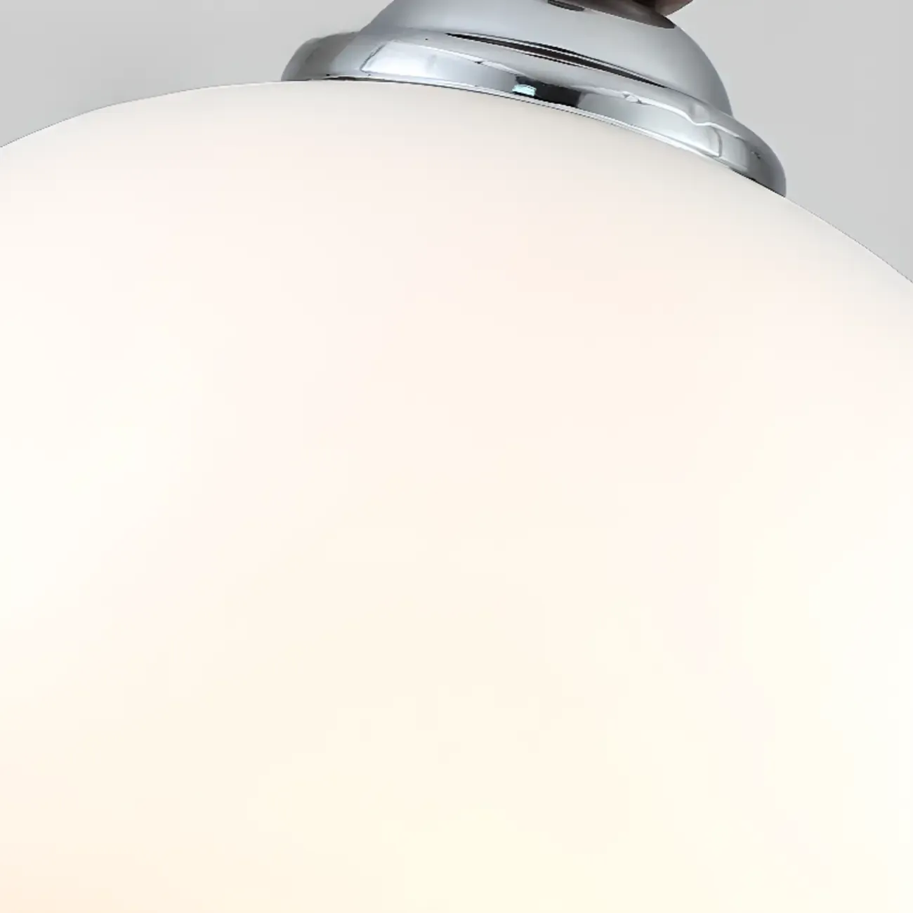 Milk Glass Drum Down Wall Sconce with Lumber and Metal Fixture