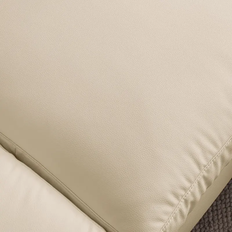 Modern Faux Leather L-Shaped Sofa with Reversible Chaise Lounge