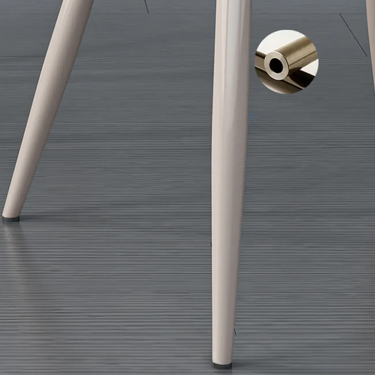 Modern Solid Back Faux Leather Upholstered Dining Chair