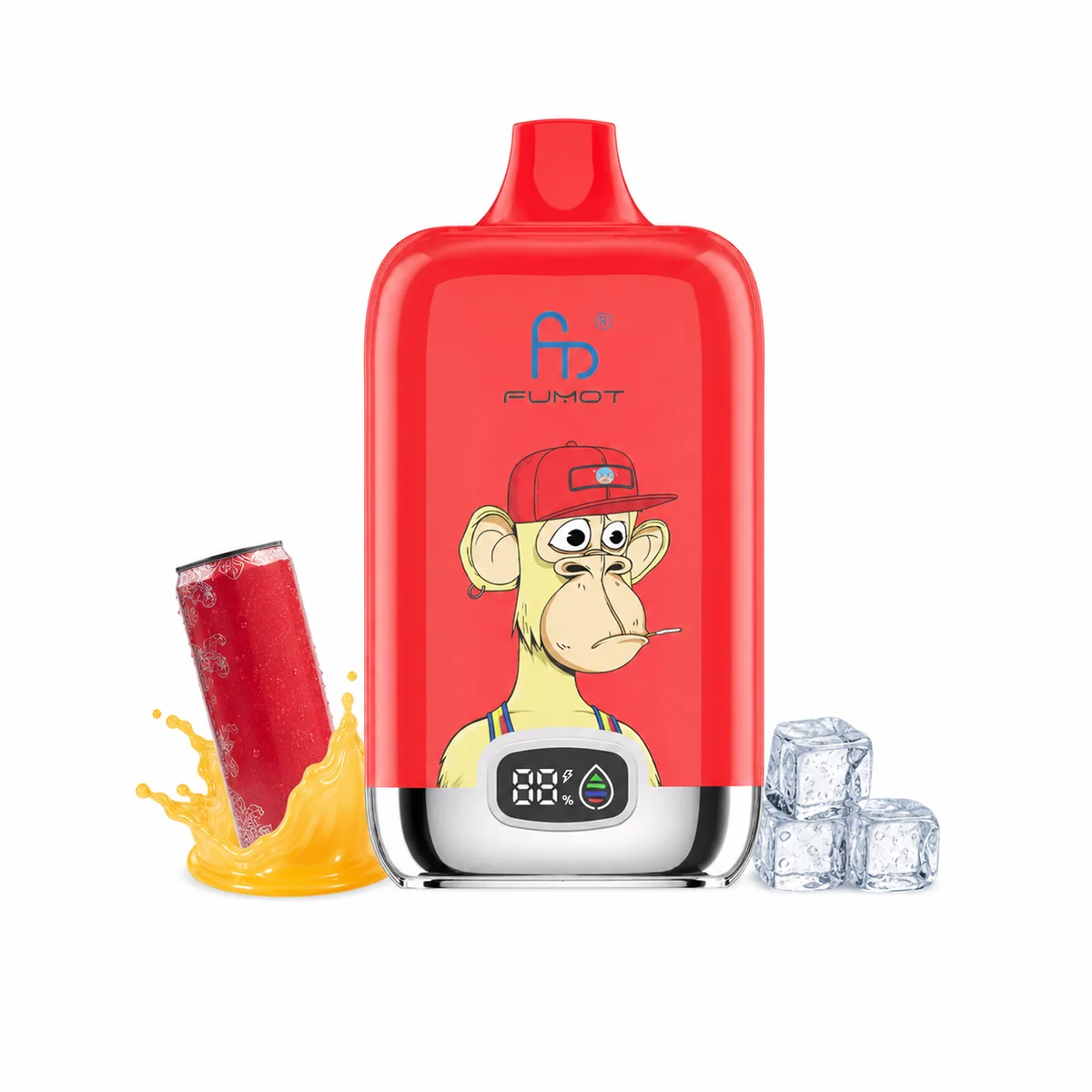 Fumot Digital Box 12000 Red Energy Ice – Einweg-Vape, Produktansicht