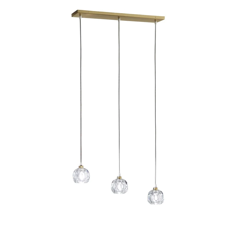 Galway Round Crystal LED Pendant / Chandelier by iNSPIRE Q Bold