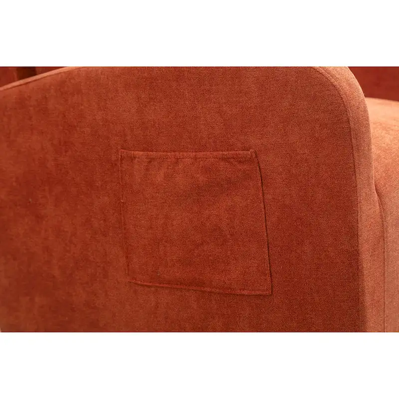 Upholstered Swivel Glider Rocking Chair