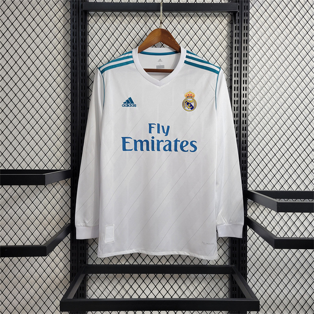 Maillot Retro Real Madrid domicile manches longues 2017/18