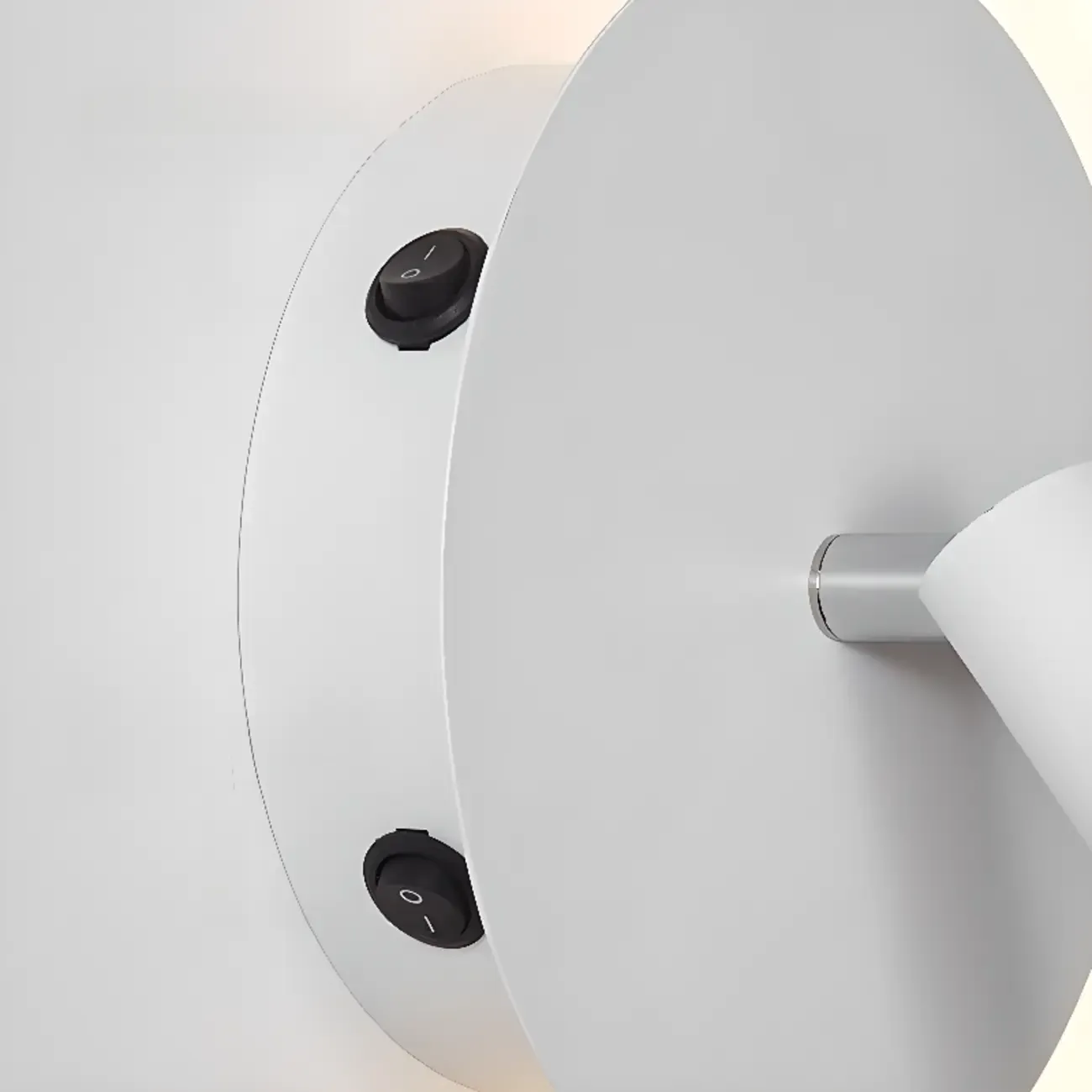 Mini Geometric 2-Light Black-Gold Wall Sconce in Rotatable