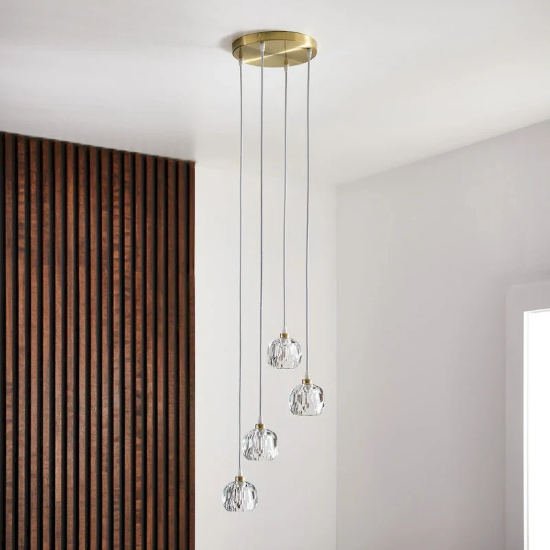 Galway Round Crystal LED Pendant / Chandelier by iNSPIRE Q Bold
