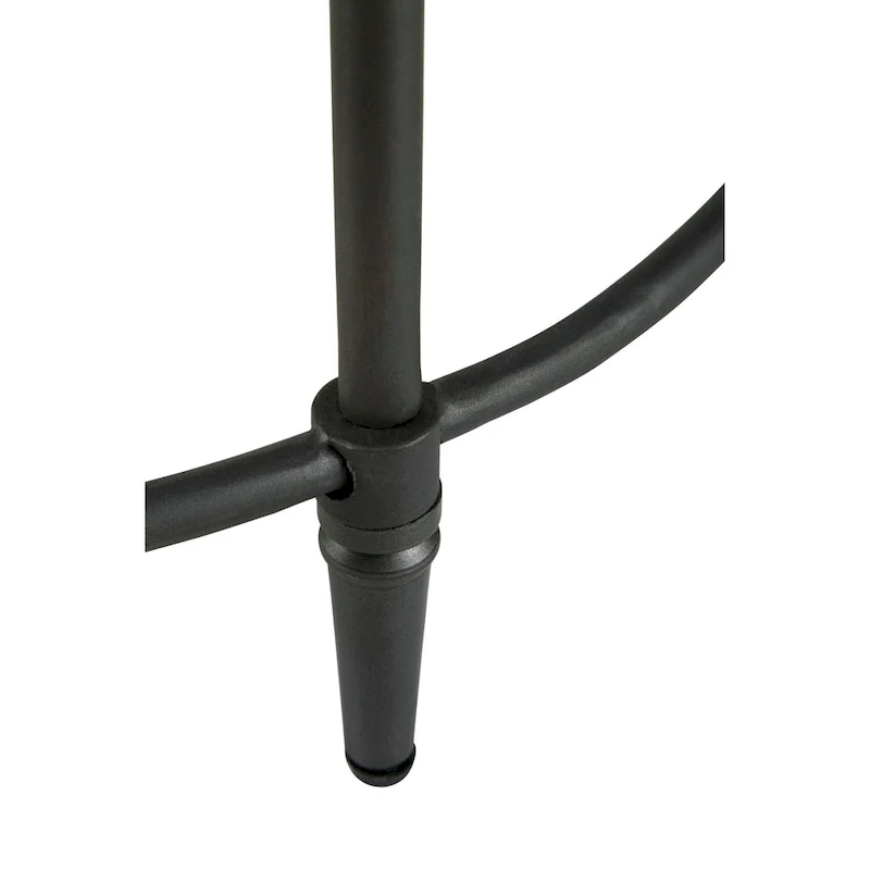 Fenway 22 Mango Solid Wood and Metal Round End Side Table - 22 inches long x 22 inches wide x 25 inches high