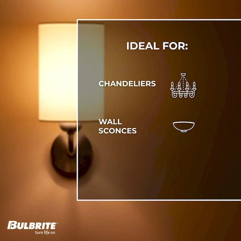 Bulbrite LED Filament Pack of (4) 5 Watt Dimmable 5 Inch T9 Light Bulb with Frost Glass Finish and Medium (E26) Base