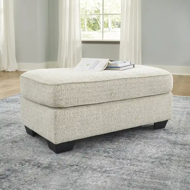 Signature Design by Ashley Valerano Beige Ottoman