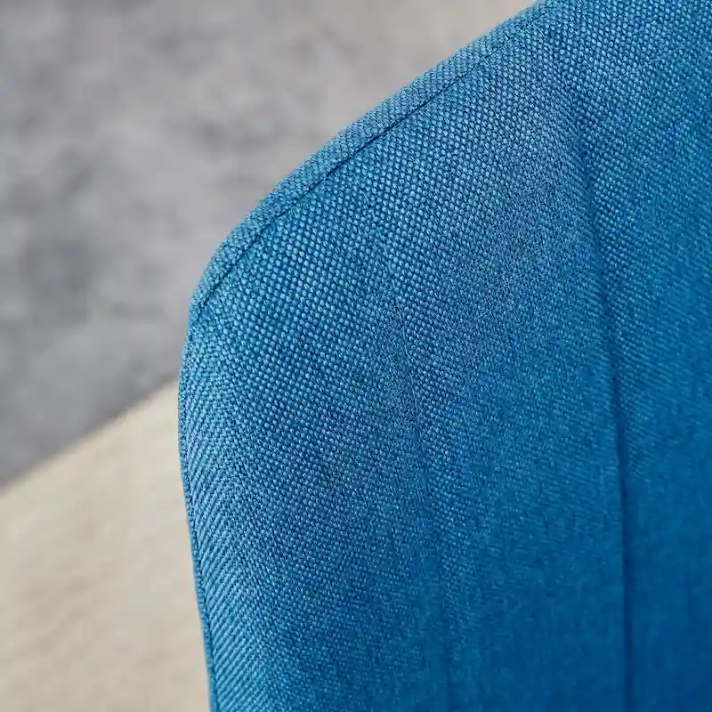 Linen Upholstered Metal Leg Side Chair (Set of 4)