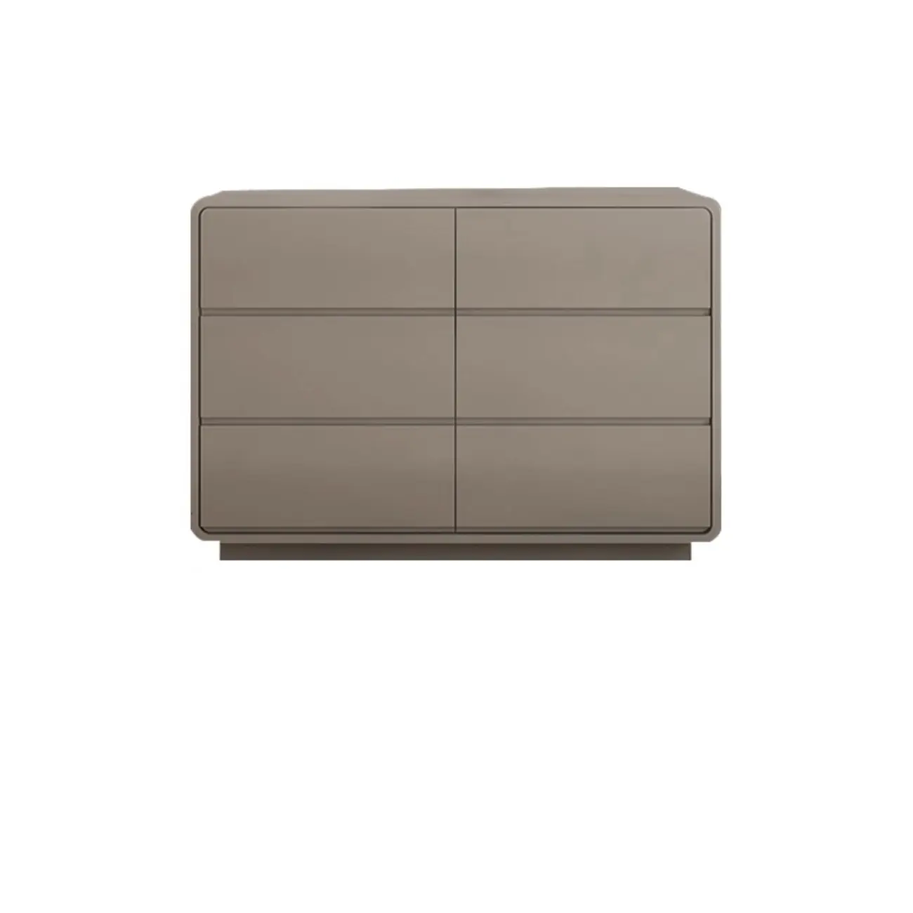 Elegant Pine Wood Double Dresser with Large Storage for Bedroom