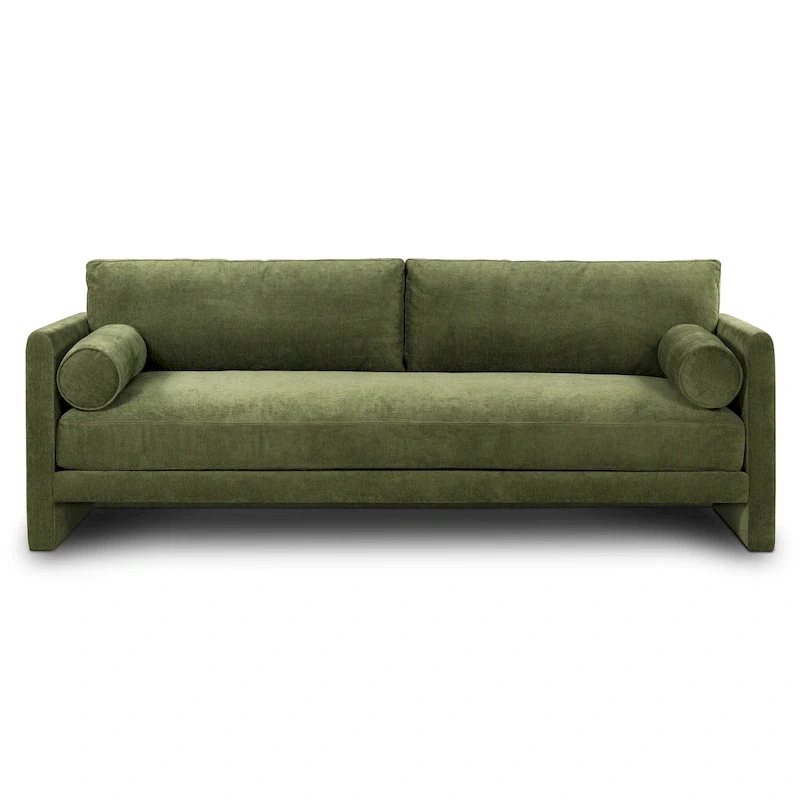 Poly & Bark Lea 90   Sofa - Includes 2 Bloster Pillows and Removable Cushion Covers