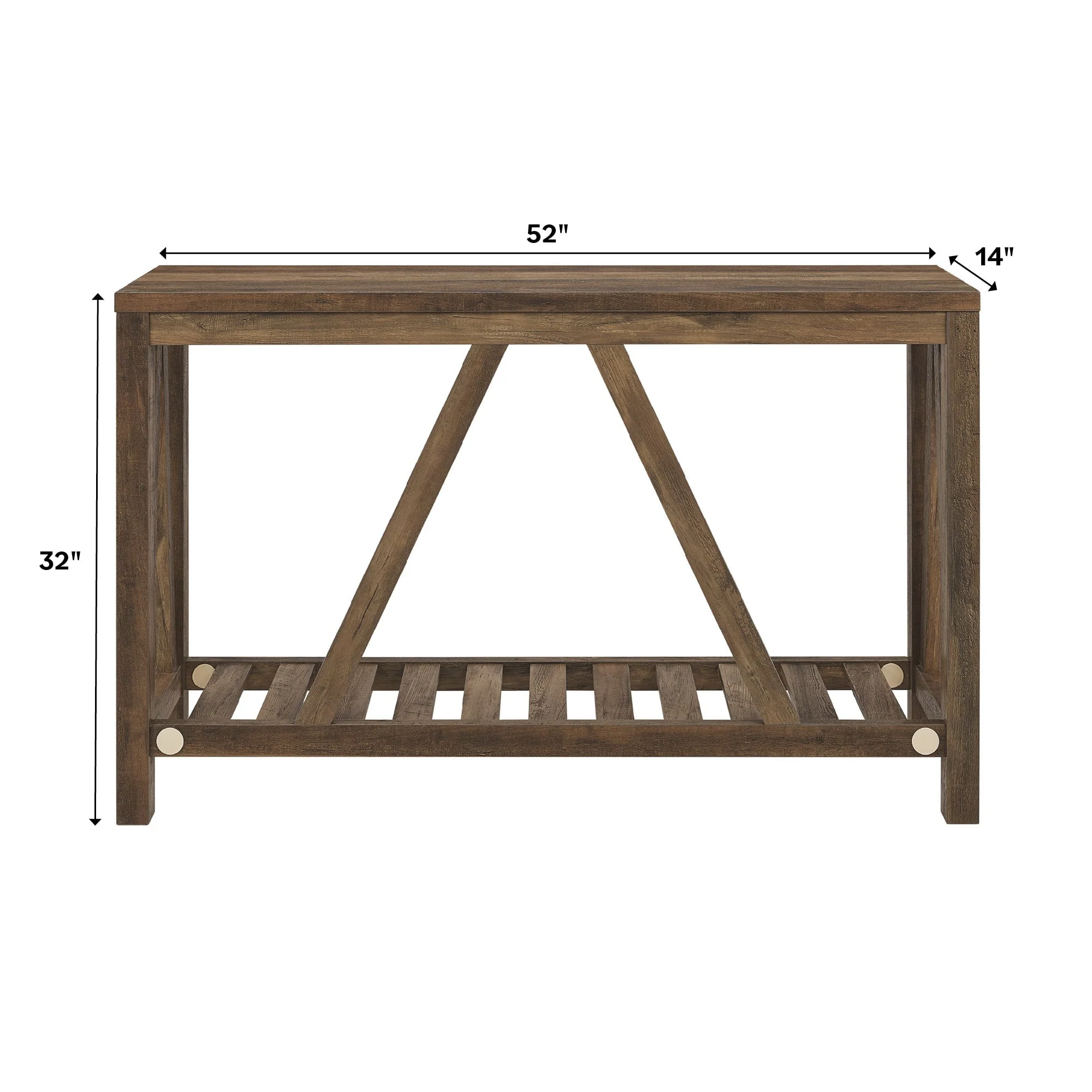 A-Frame Rustic Entry Table